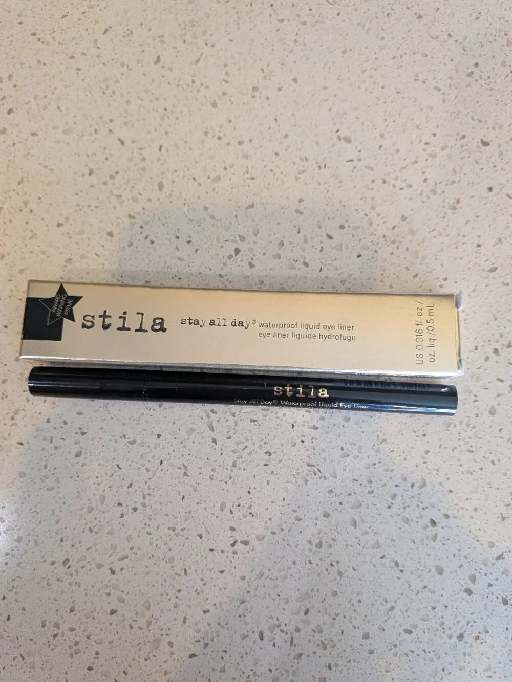 Stila Stay All Day Waterproof Liquid Eye Liner Intense Black NEW